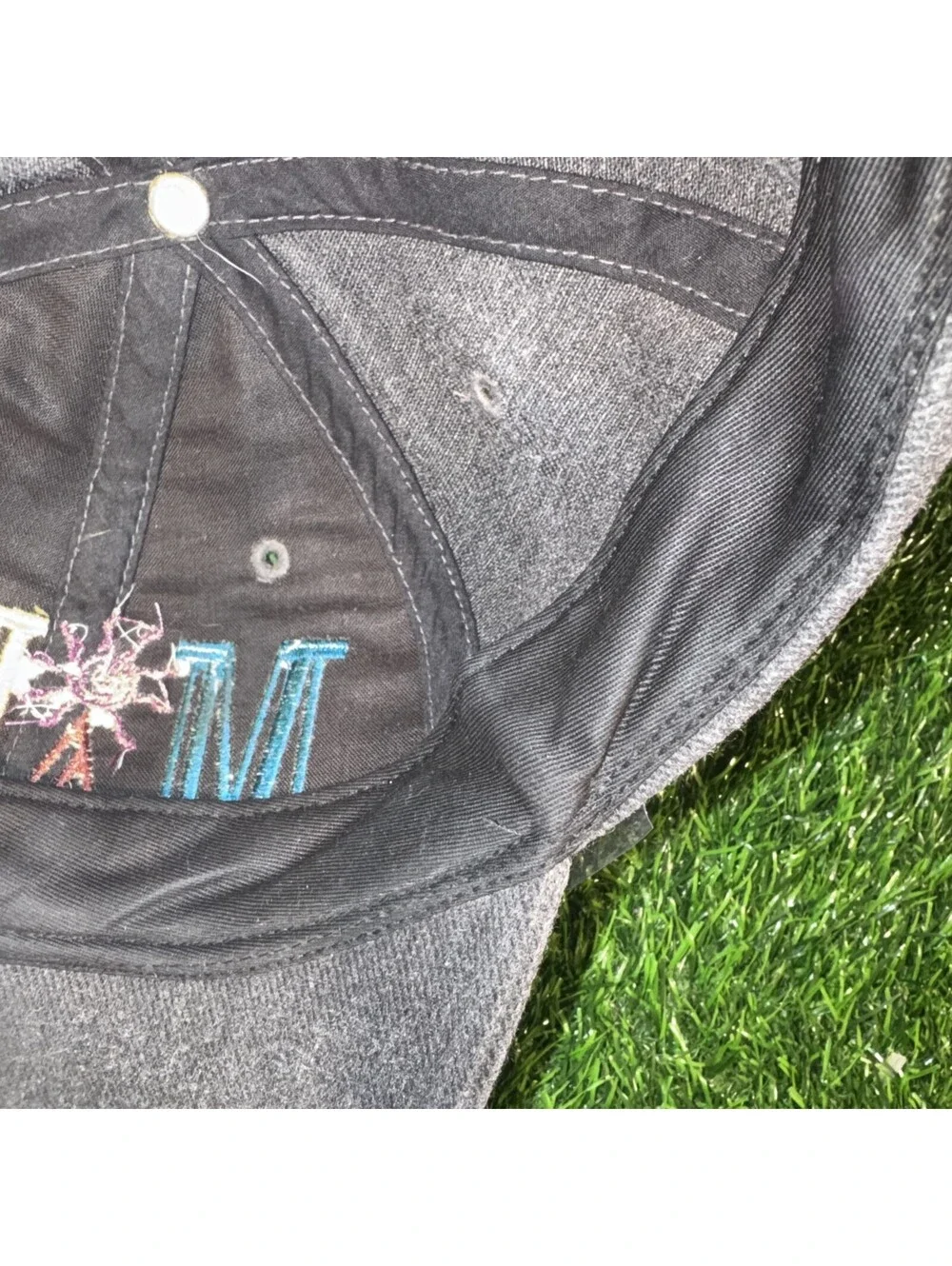 VTG Hawaiian Headwear Maui SnapBack Black Denim Hat